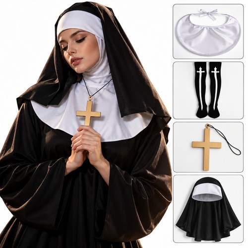Set accessori costume suora - , 4