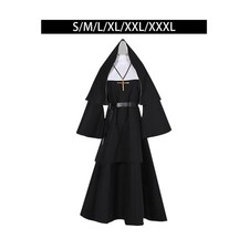 Elegante Costume Da Suora Nera